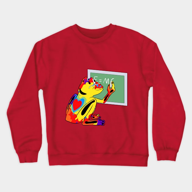 Smarty Frog Crewneck Sweatshirt by HappyFrogsCBD